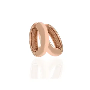 Medium Rose Gold Hoop-Eze Earrings