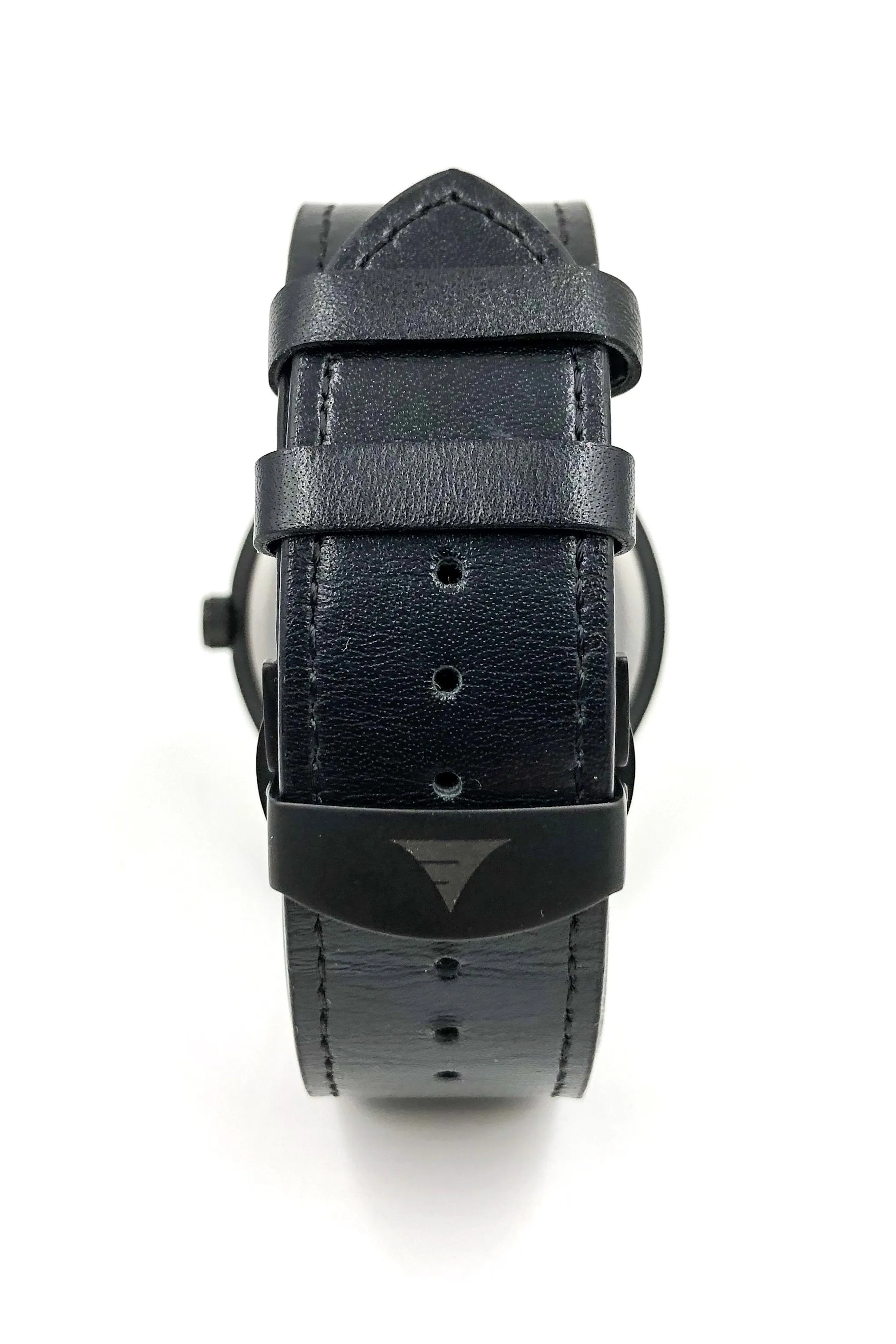 Mens Wood Watches | Walnut | Black Leather