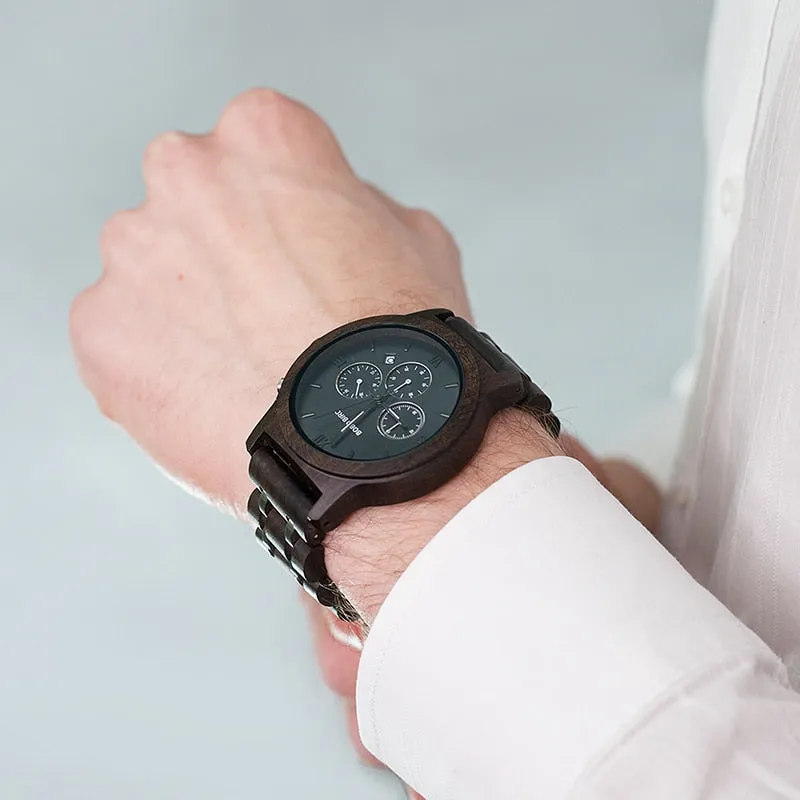 Men's Wooden Metal Design Watches