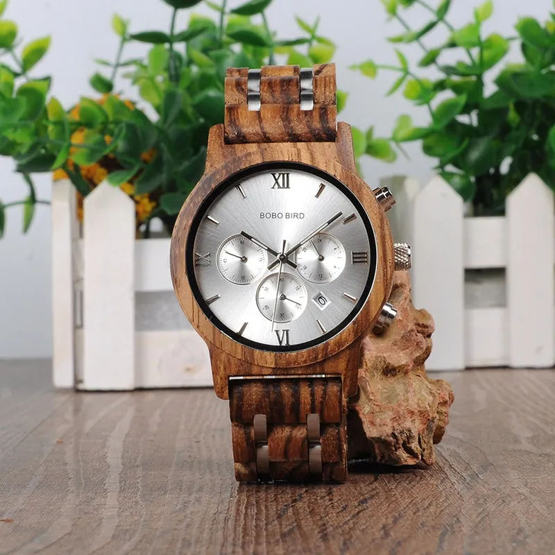 Men's Wooden Metal Design Watches