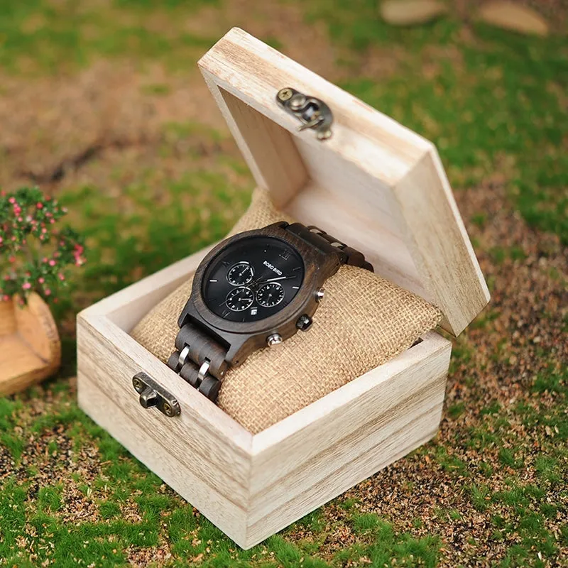 Men's Wooden Metal Design Watches
