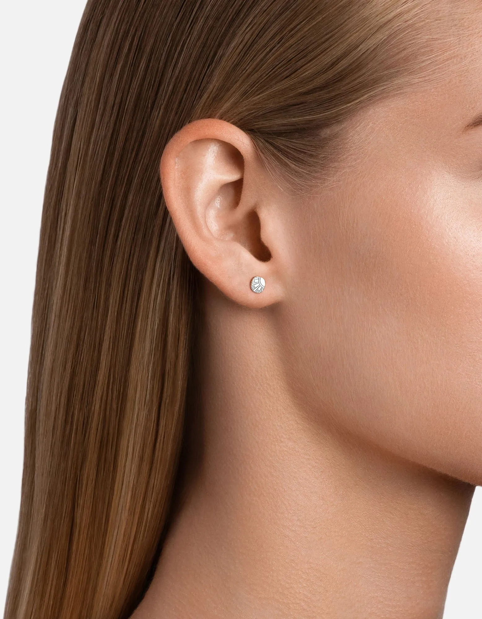 Meridian Stud Earrings, Sterling Silver