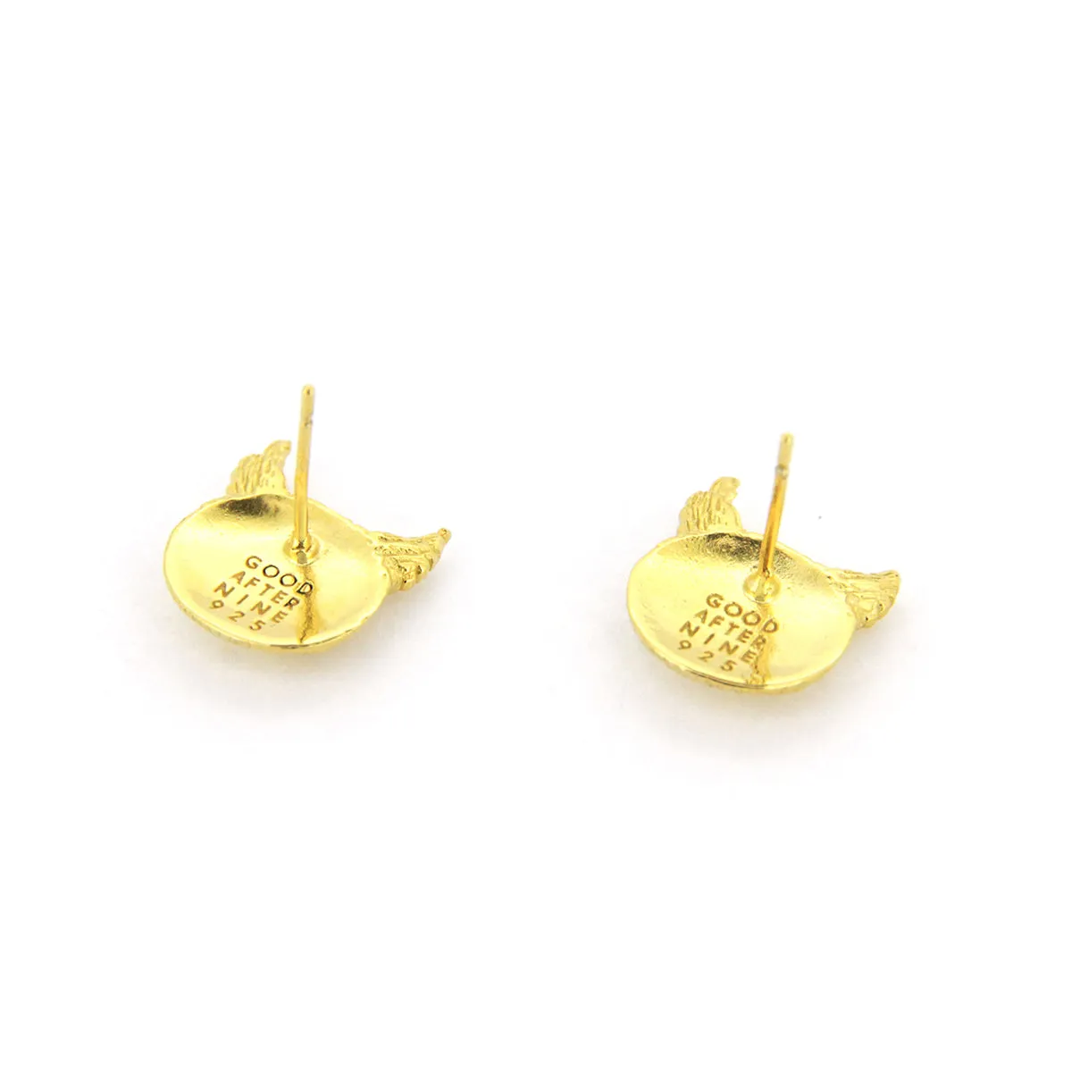 Merry Great Horn Owl Stud Earrings 925 Sterling Silver