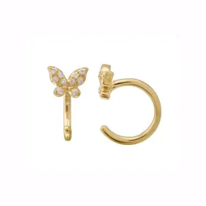 Mini Butterfly Hoops