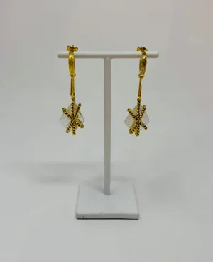 Mini Mycene Charm Hoop Earring