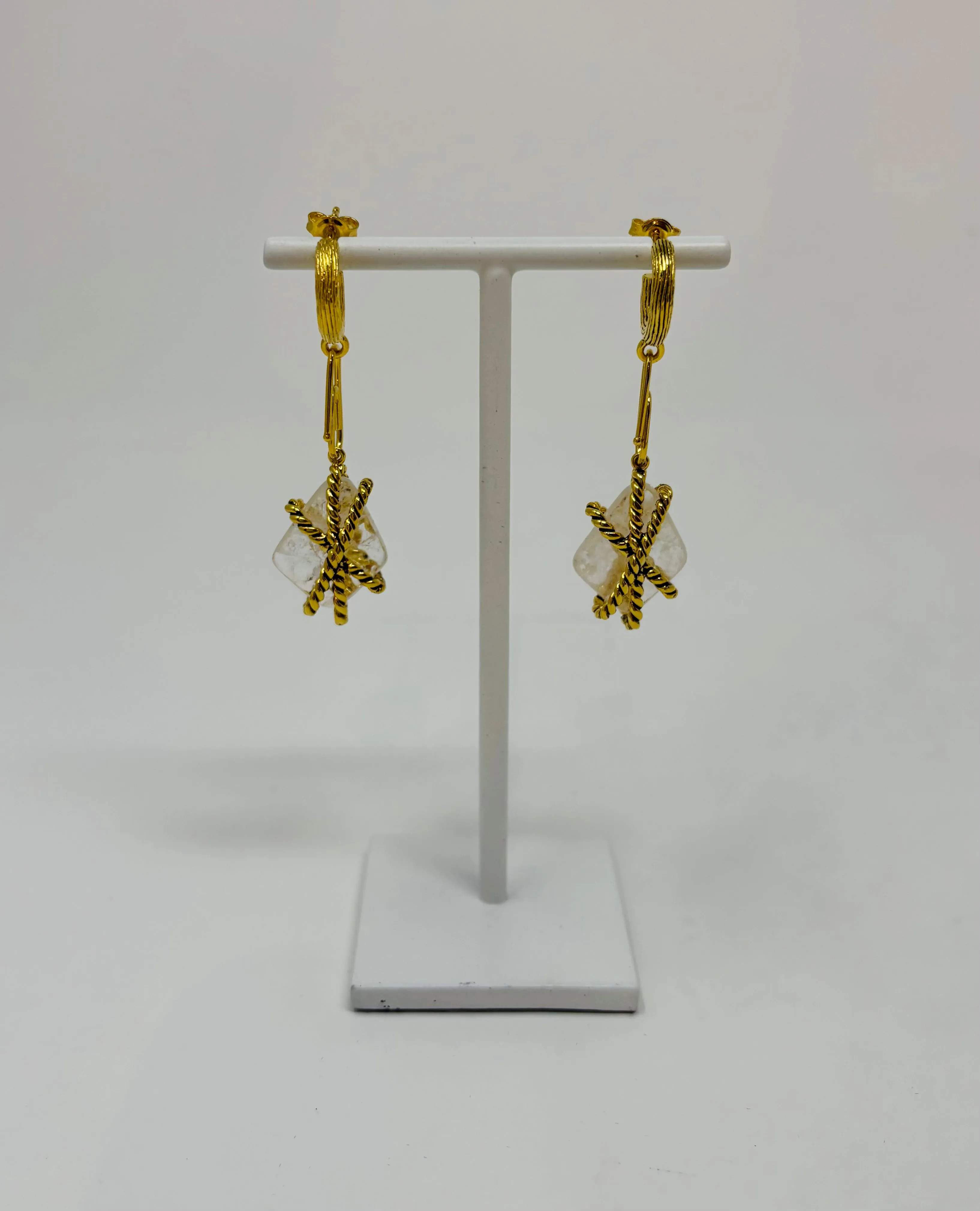 Mini Mycene Charm Hoop Earring