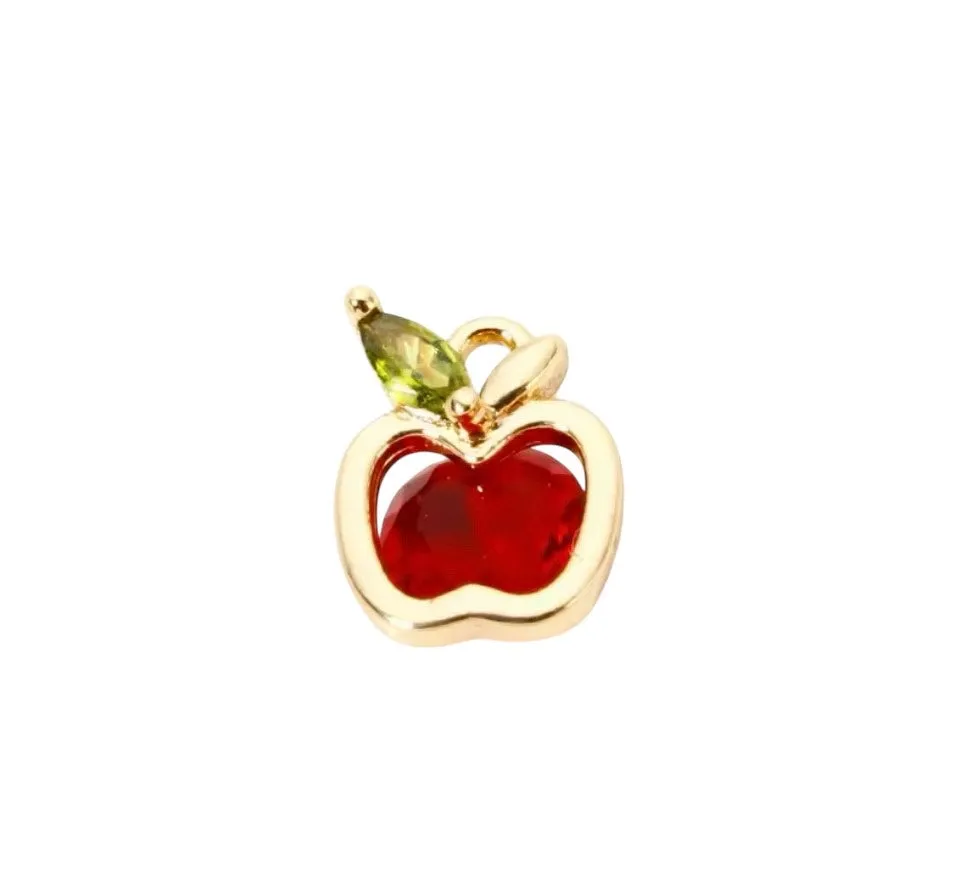 Mini Ruby Apple Charm