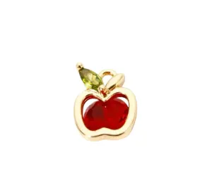 Mini Ruby Apple Charm
