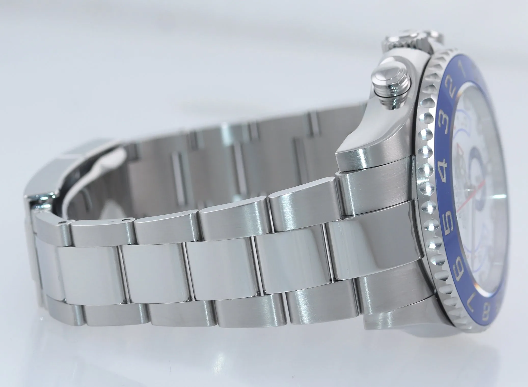 MINT 2021 Rolex Yacht-Master 2 NEW MERCEDES HANDS Steel Blue 116680 Watch Box