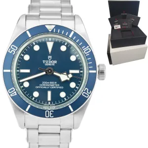 MINT 2021 Tudor Black Bay Fifty Eight 58 BLUE Stainless Steel 39mm Watch 79030 B