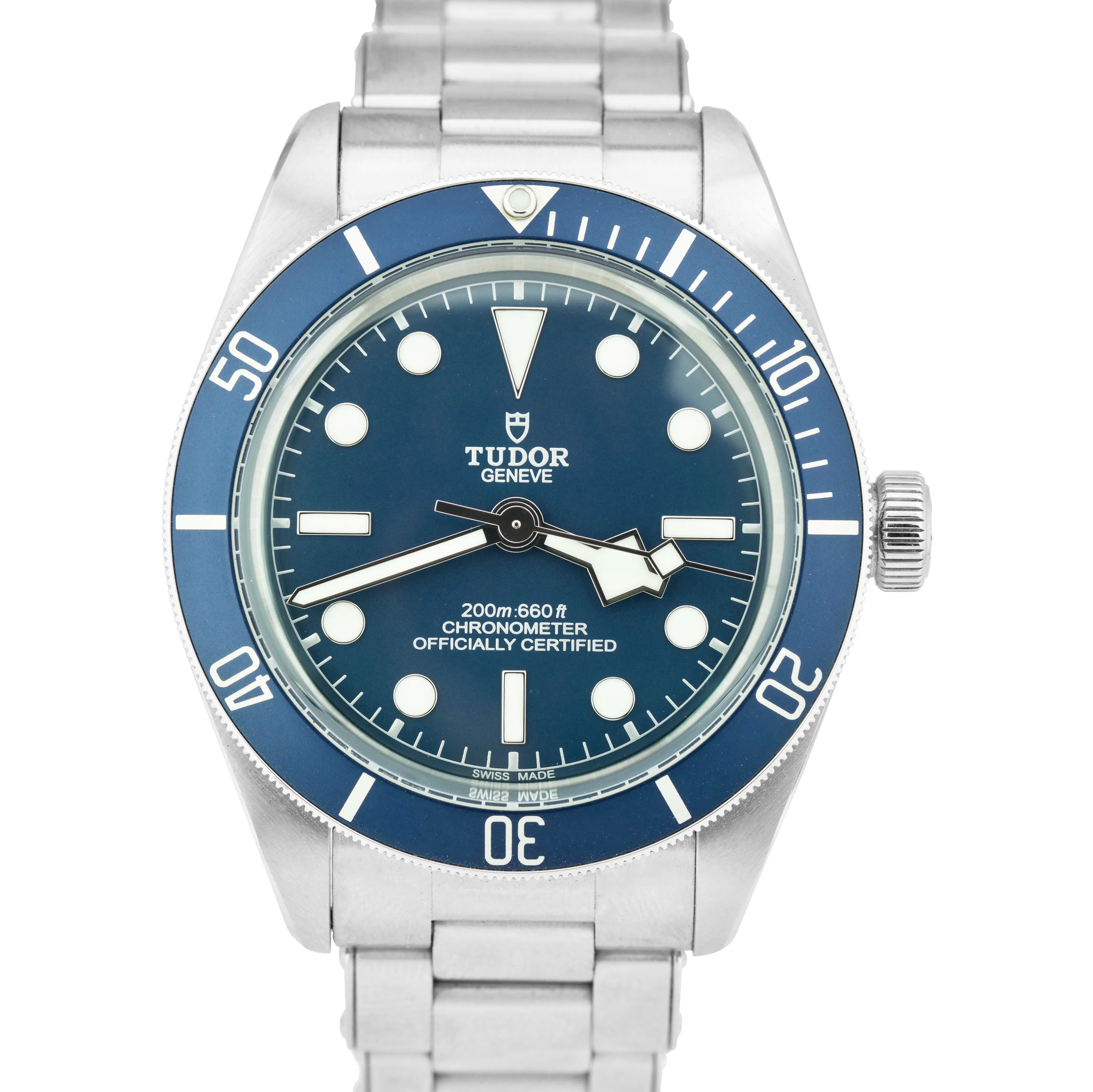 MINT 2021 Tudor Black Bay Fifty Eight 58 BLUE Stainless Steel 39mm Watch 79030 B