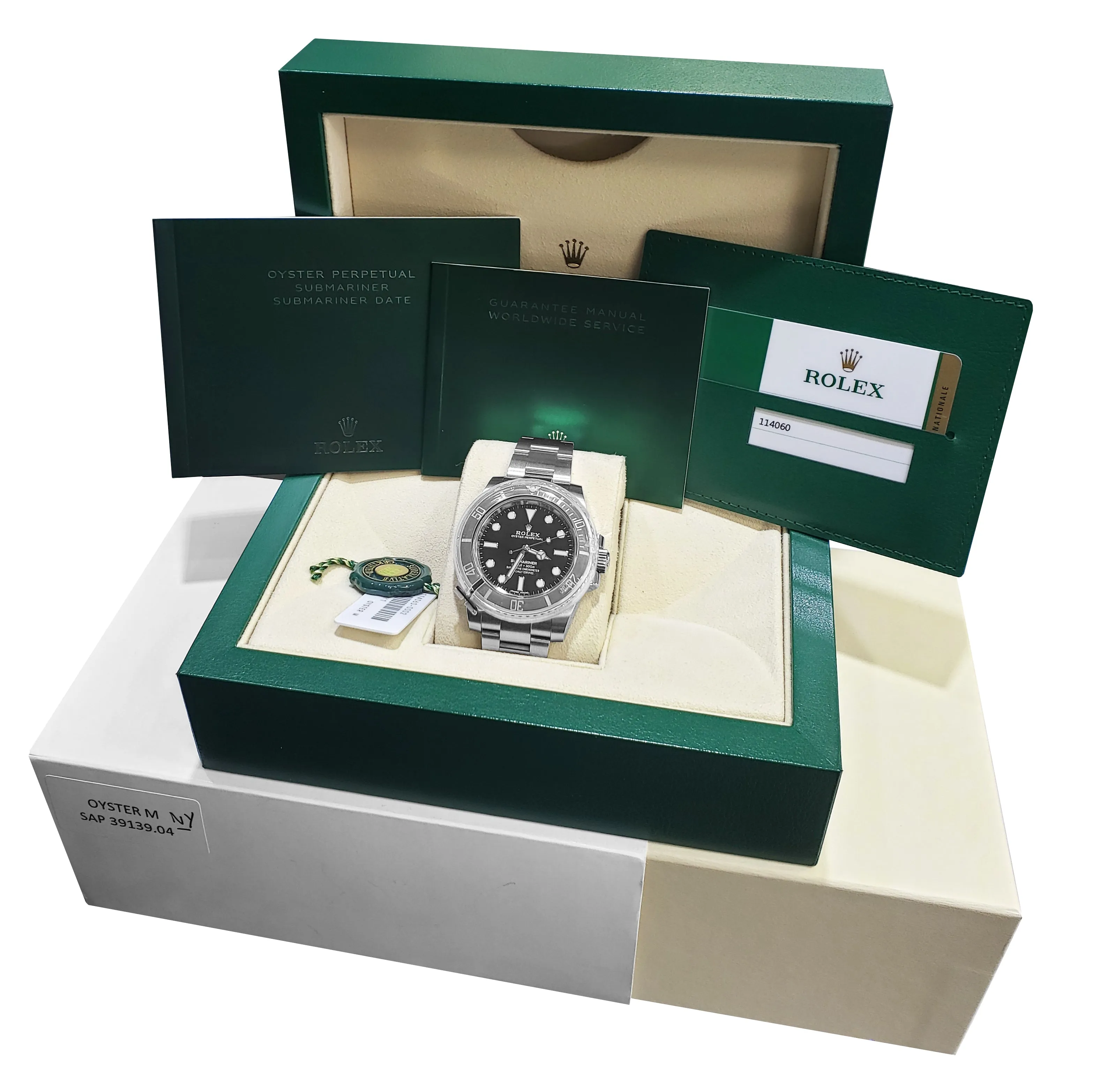 MINT FEBRUARY 2020 Rolex Submariner No-Date 114060 Stainless 40mm Black Watch
