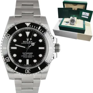 MINT FEBRUARY 2020 Rolex Submariner No-Date 114060 Stainless 40mm Black Watch