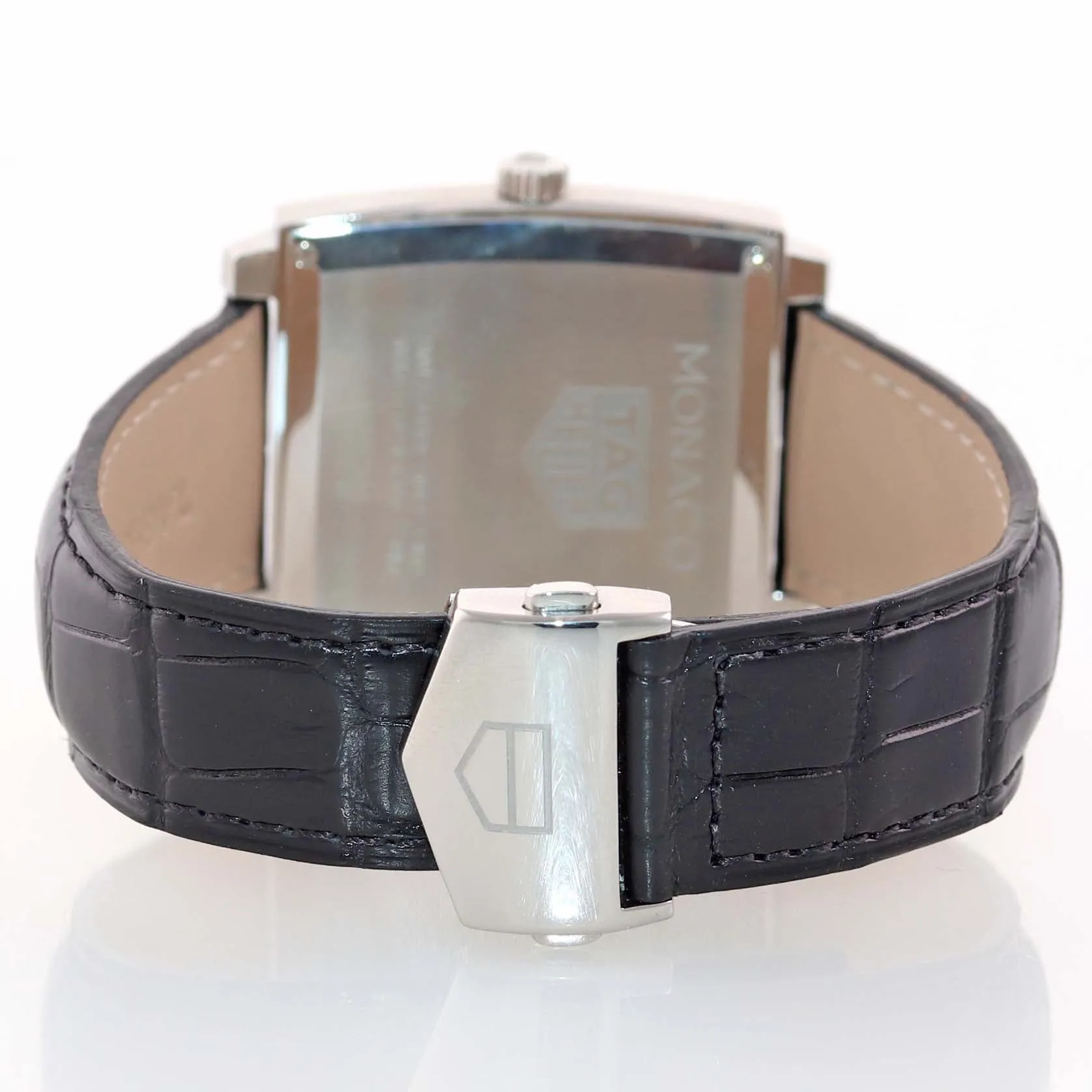 MINT PAPERS Tag Heuer Monaco WAW131A Quartz Black 37mm Steel Date Watch