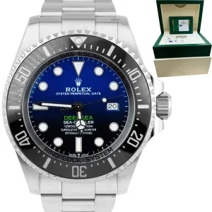 MINT Rolex Sea-Dweller Deepsea James Cameron Blue Steel 44mm 126660 Watch CARD