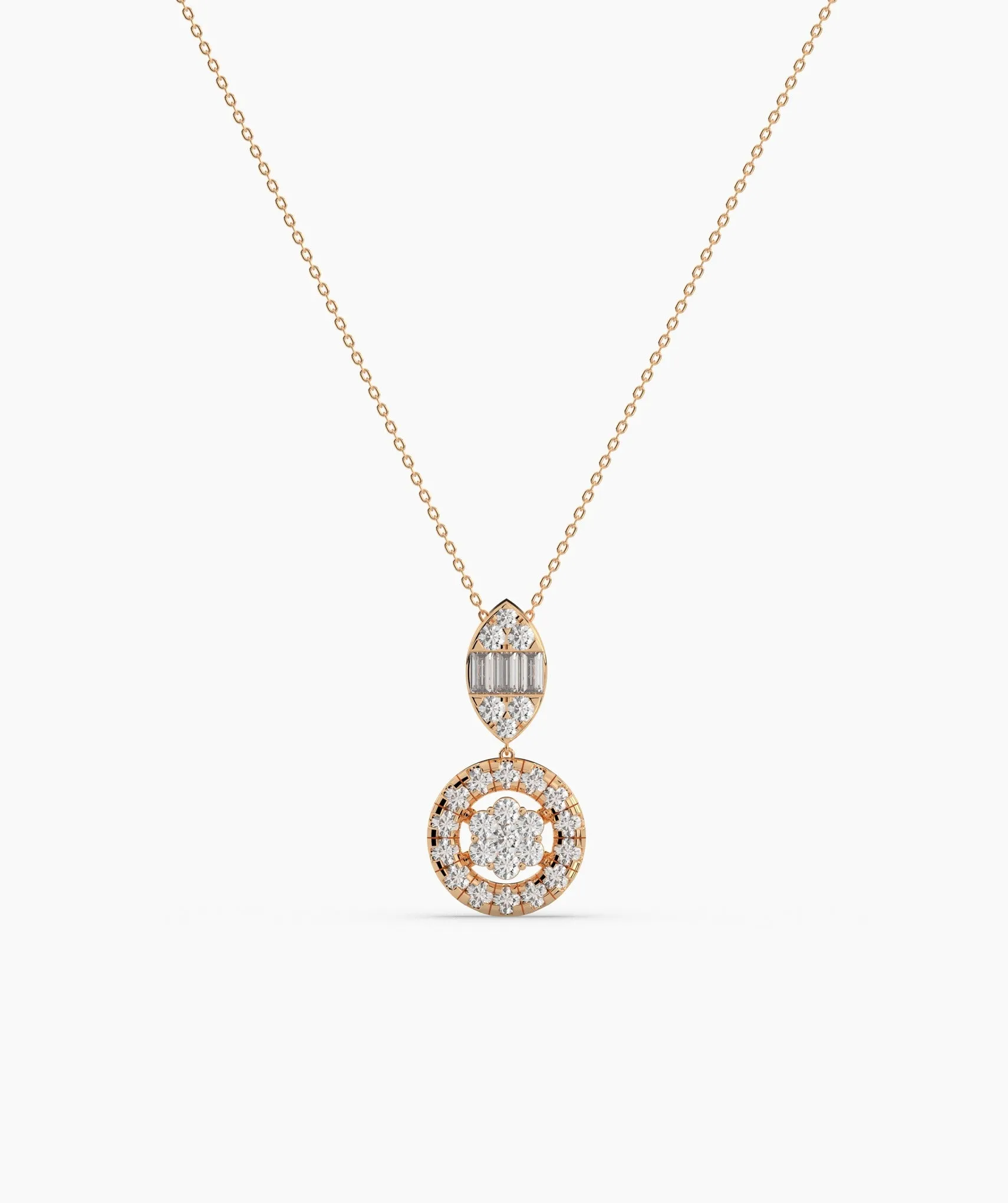 Modern Elegance Diamond Pendant