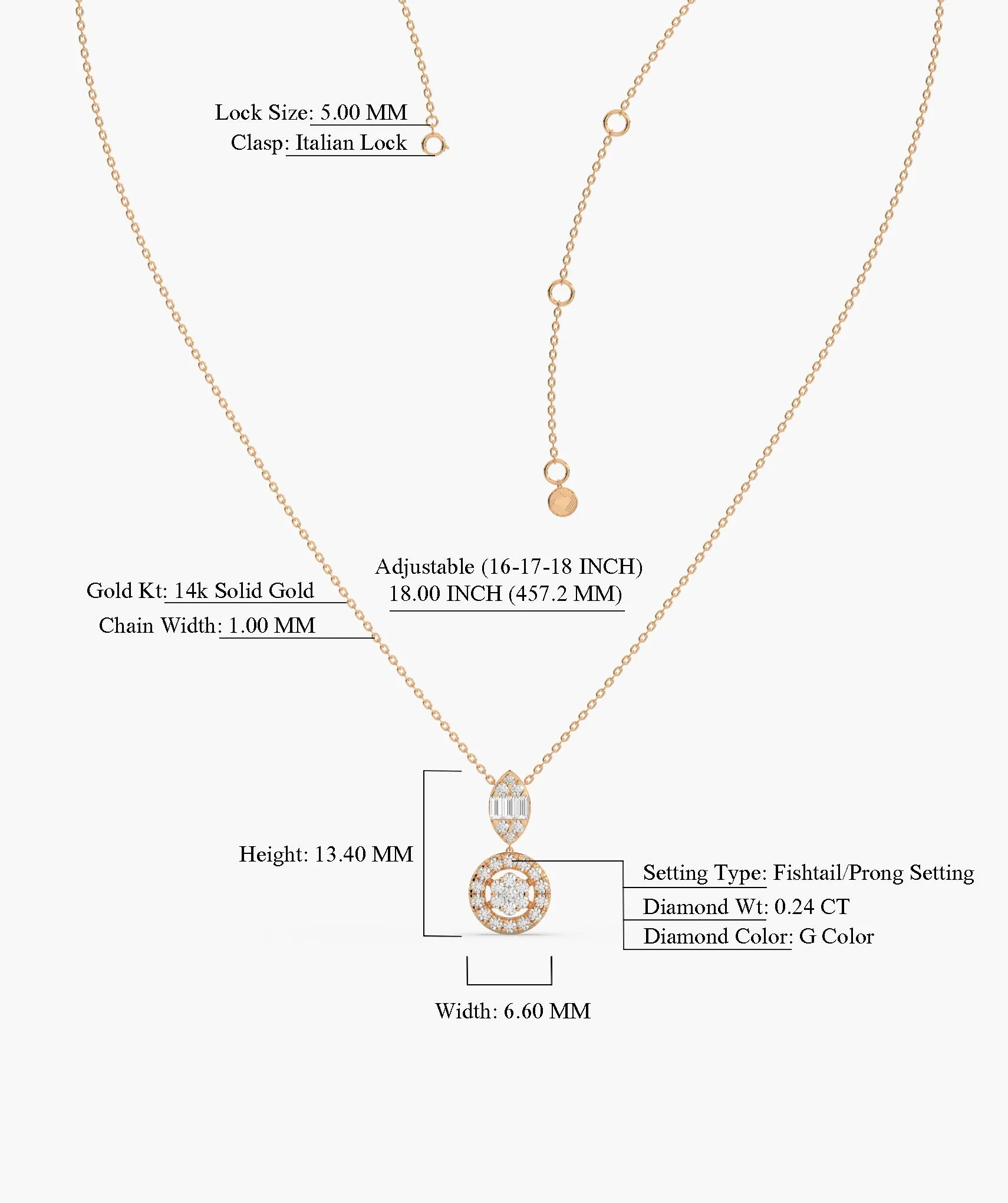 Modern Elegance Diamond Pendant
