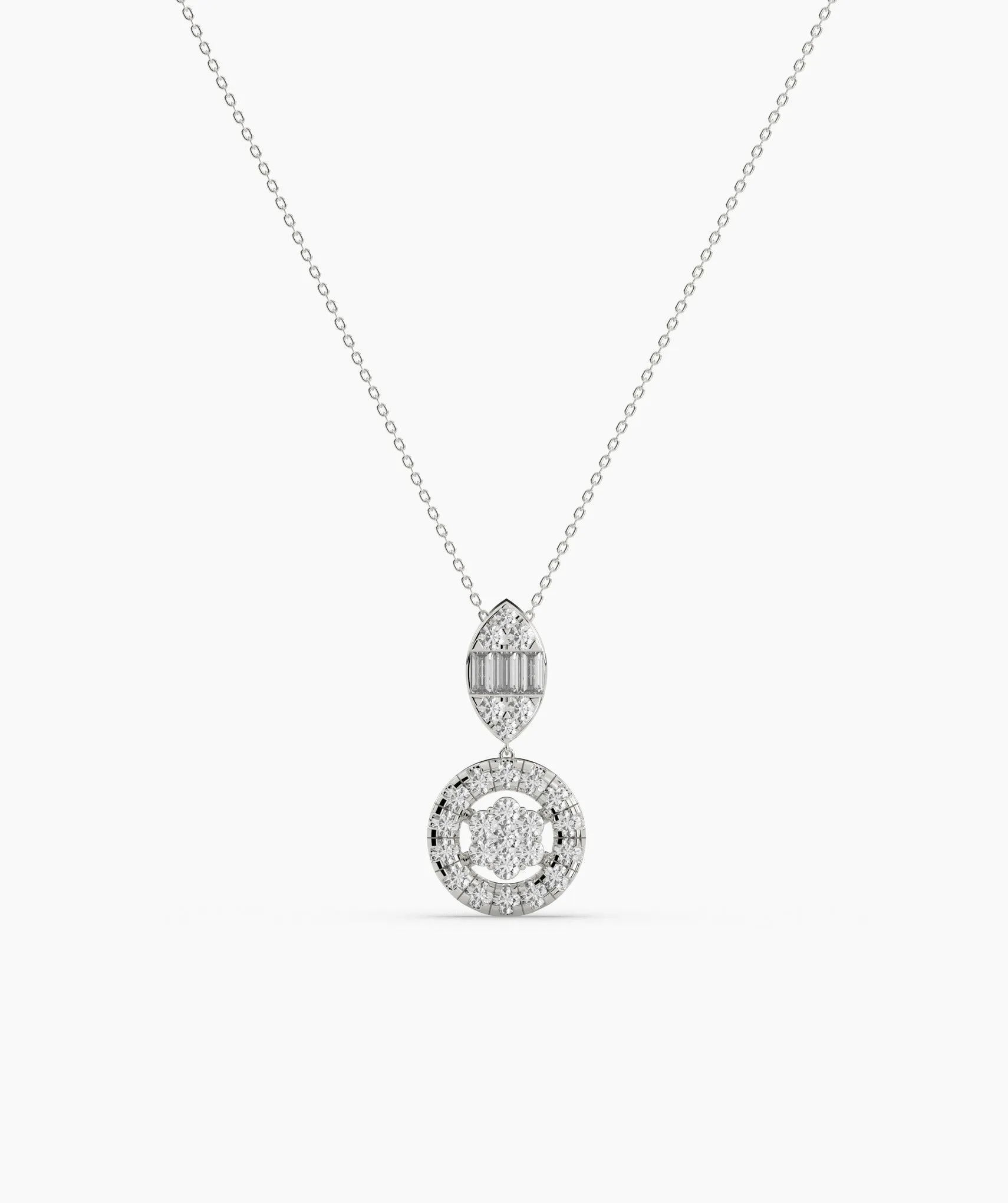 Modern Elegance Diamond Pendant