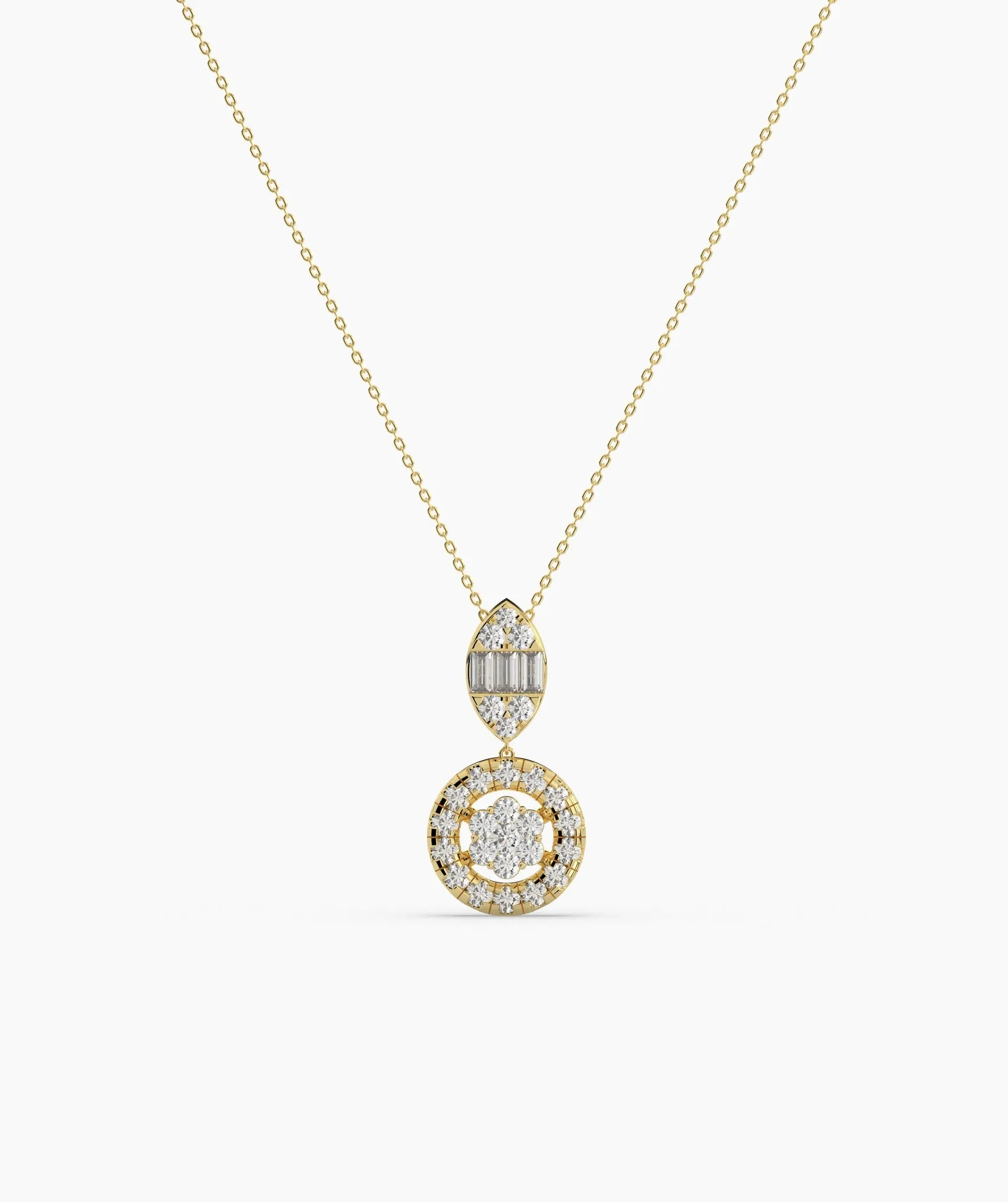 Modern Elegance Diamond Pendant