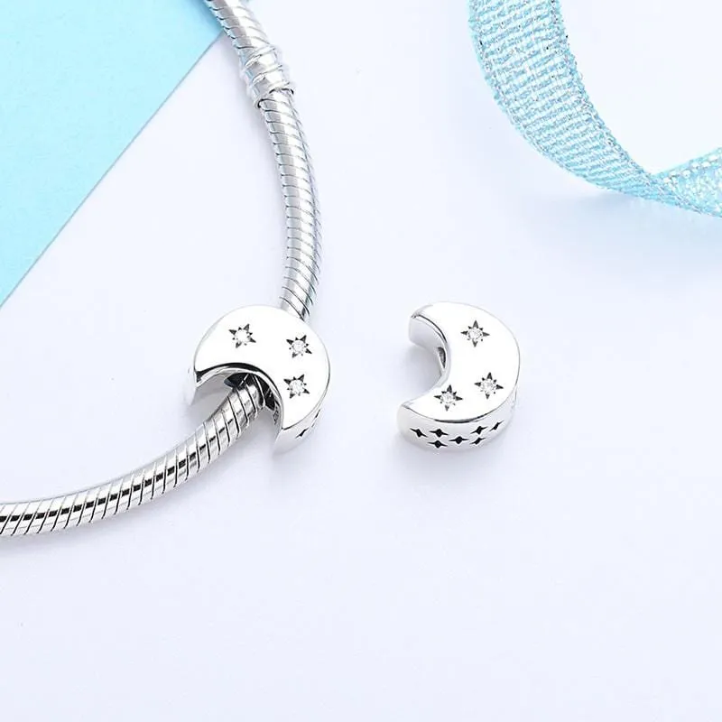 Moon & Sparkling Star Charm