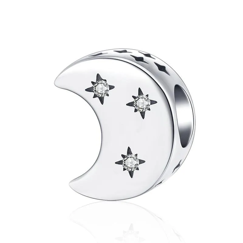Moon & Sparkling Star Charm