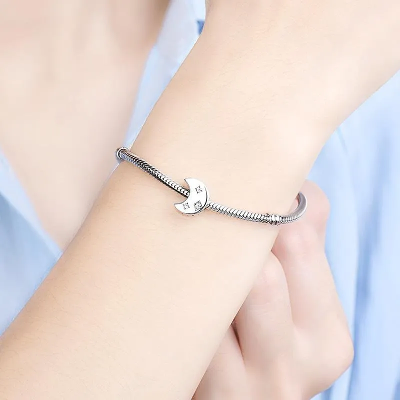 Moon & Sparkling Star Charm