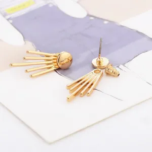 Moon   Beam Side by Side Adjustable Stud Earrings