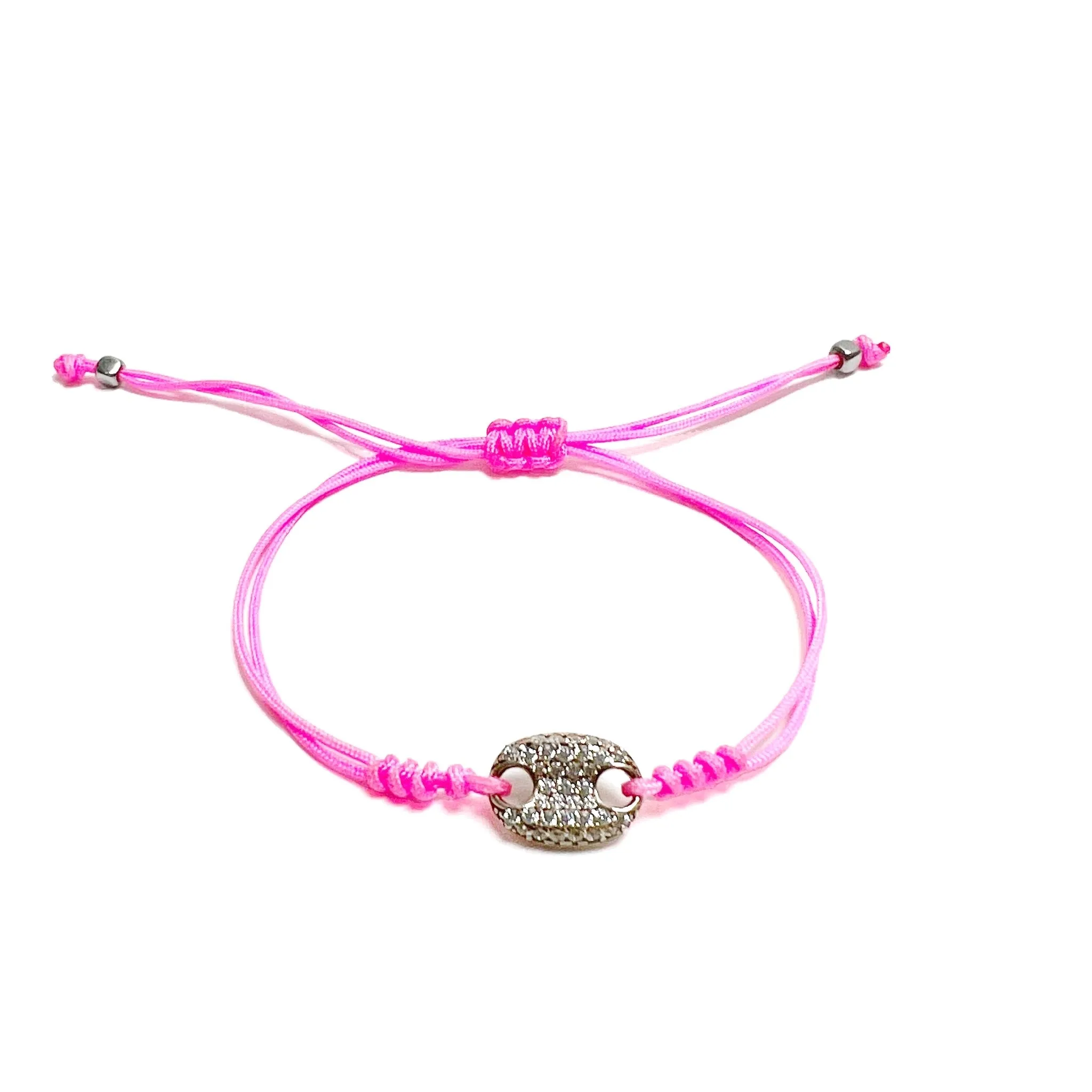 Multi Color Pave Button Bracelet vana