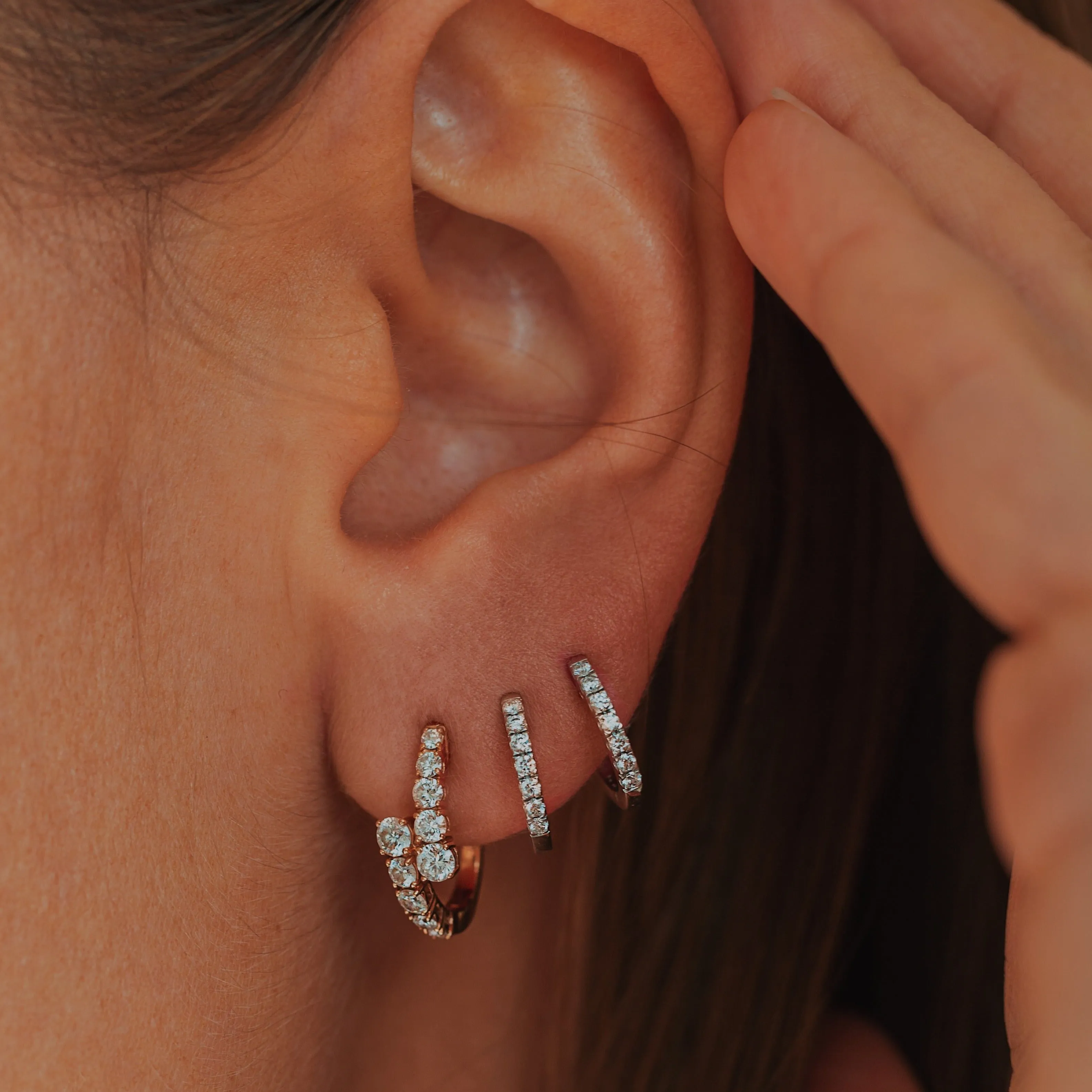 Myer Graduated Hoop Earrings