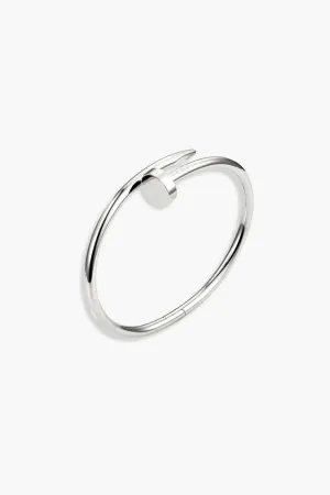 Nail Bangle 2.0 | Silver