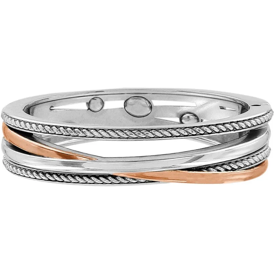 Neptune's Rings Gems Hinged Bangle