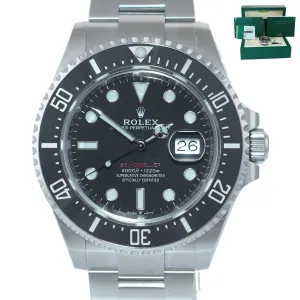 NEW June 2020 PAPERS Mark II Rolex Red Sea-Dweller 43mm 126600 Steel Watch Box