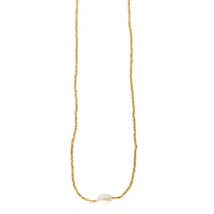 NF Peggy Queen Pearl and Gold Neckalce