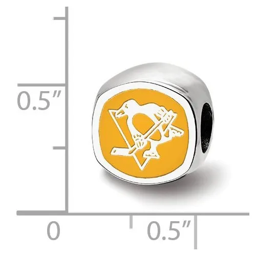 NHL Licensed Pittsburgh Penguins Sterling Silver Bead Charm