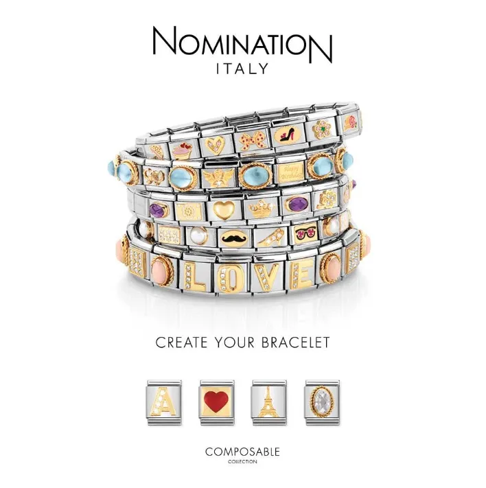 Nomination Composable Violet Flower Charm
