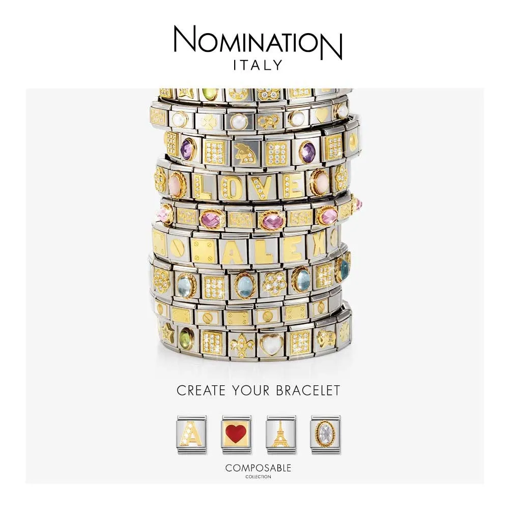 Nomination Yellow Gold Wedding Rings Charm