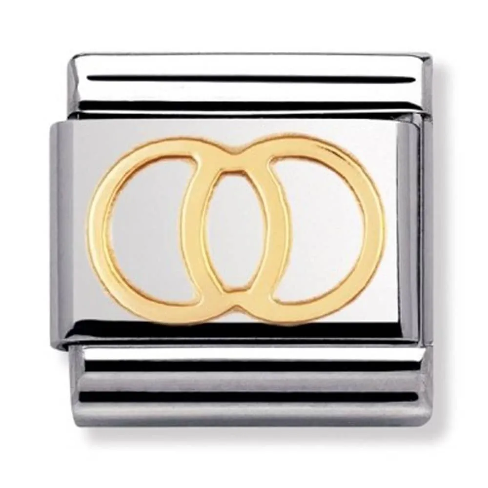 Nomination Yellow Gold Wedding Rings Charm