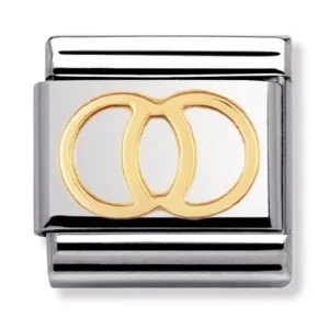 Nomination Yellow Gold Wedding Rings Charm