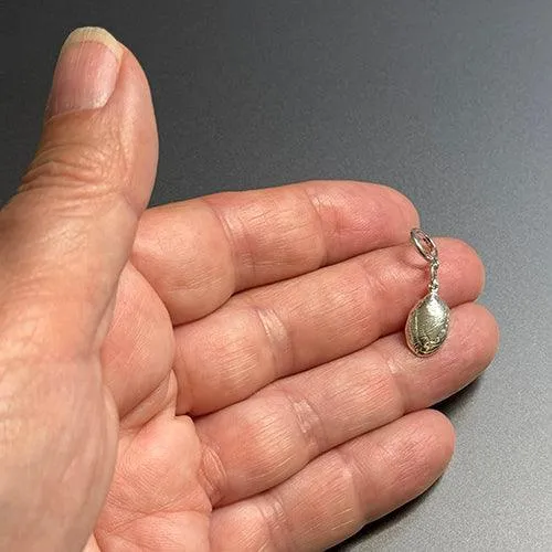 NZ Sterling Silver Paua Shell Charm