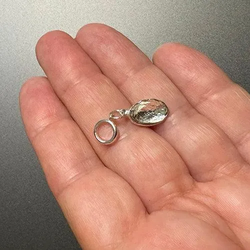 NZ Sterling Silver Paua Shell Charm