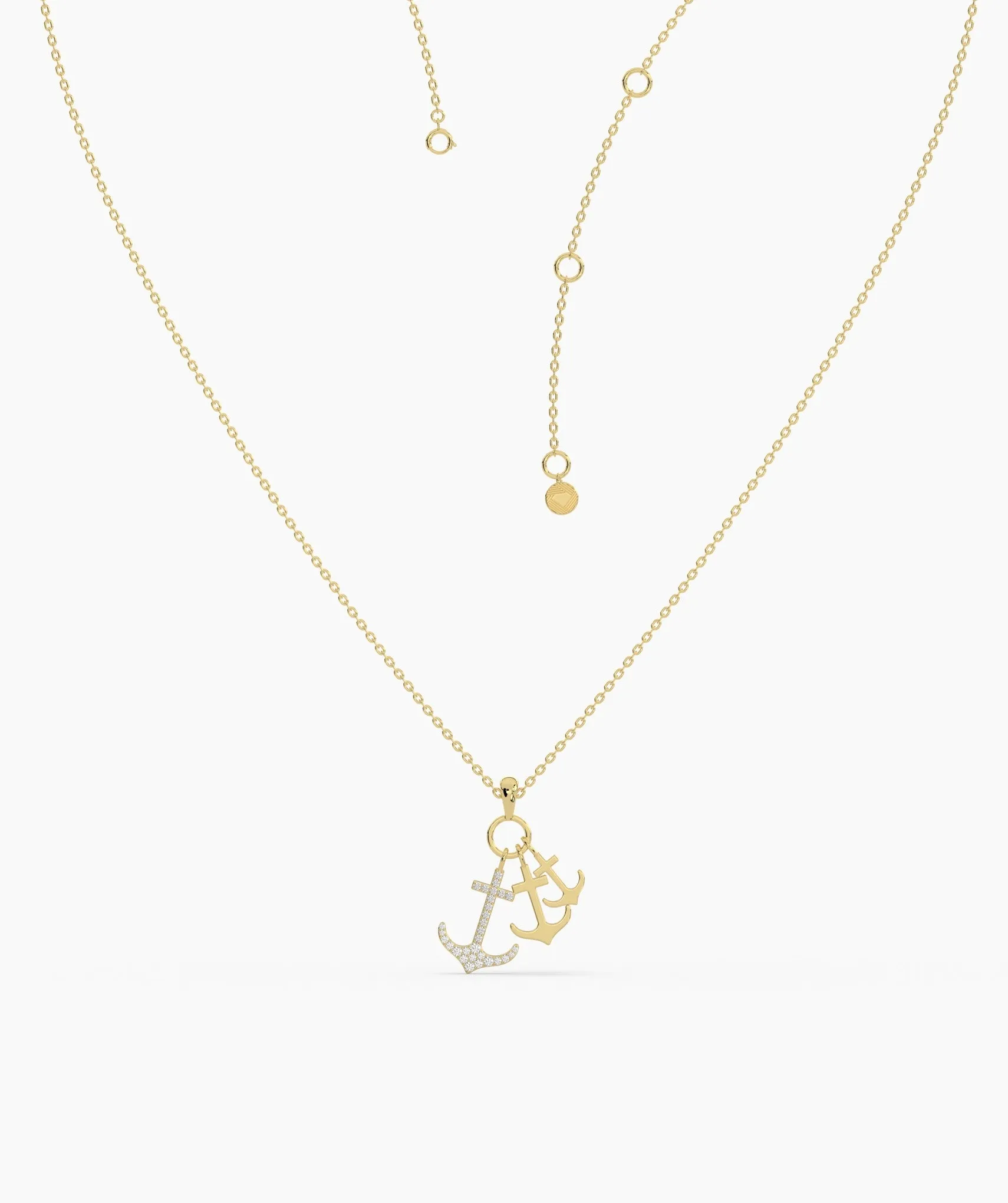 Oceanic Splendor Anchor Necklace
