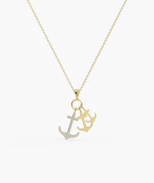 Oceanic Splendor Anchor Necklace