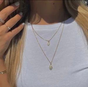 Opal Necklace: Gold