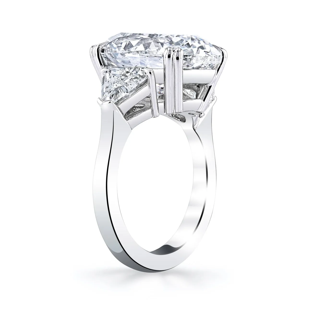 Oval Cut 9.46 ct Platinum Diamond Engagement Ring (Pre-Order)