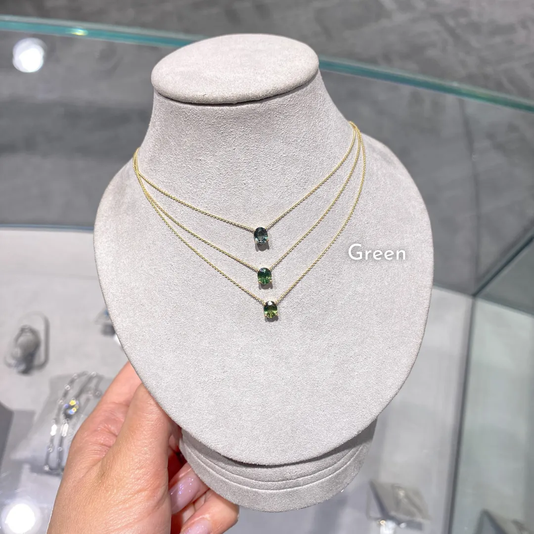 Oval Multi Sapphire Necklaces