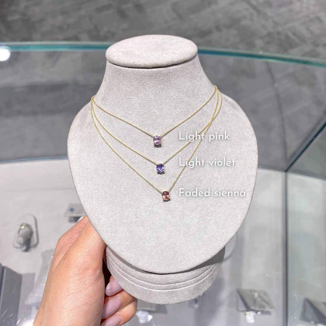 Oval Multi Sapphire Necklaces