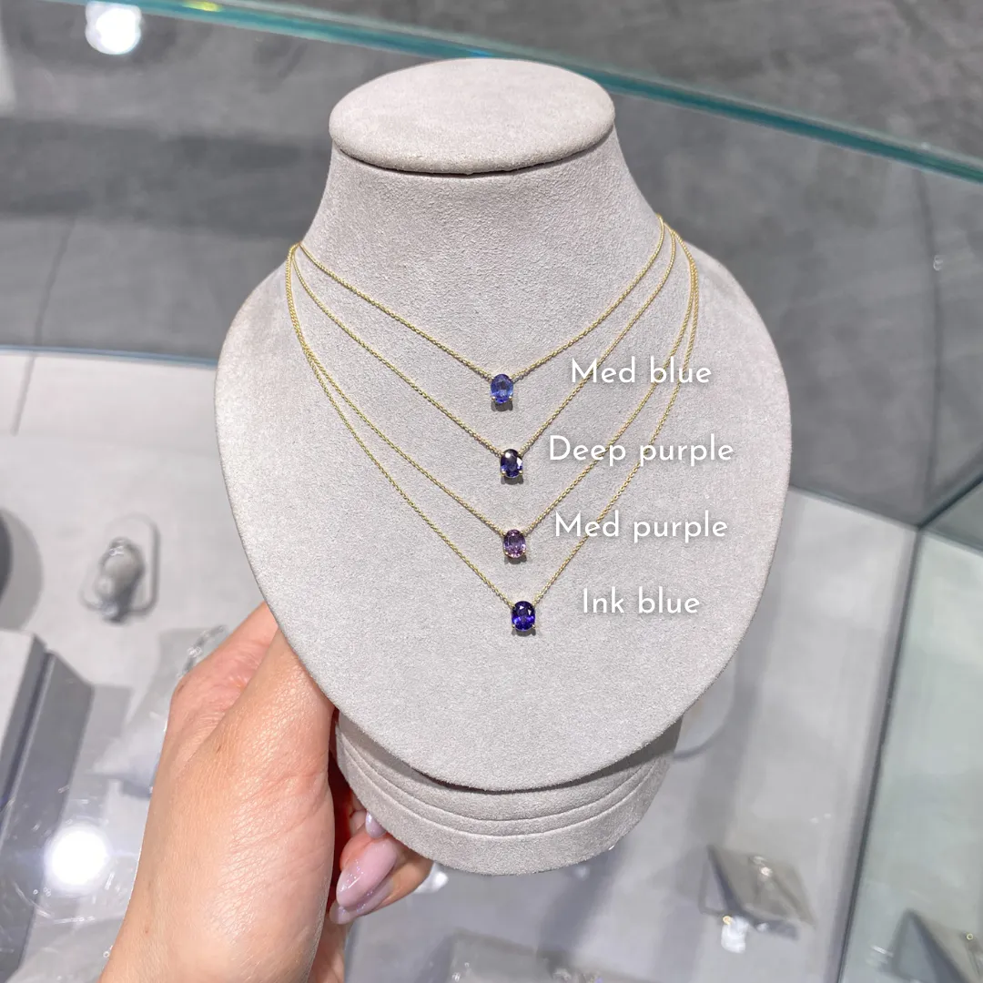 Oval Multi Sapphire Necklaces