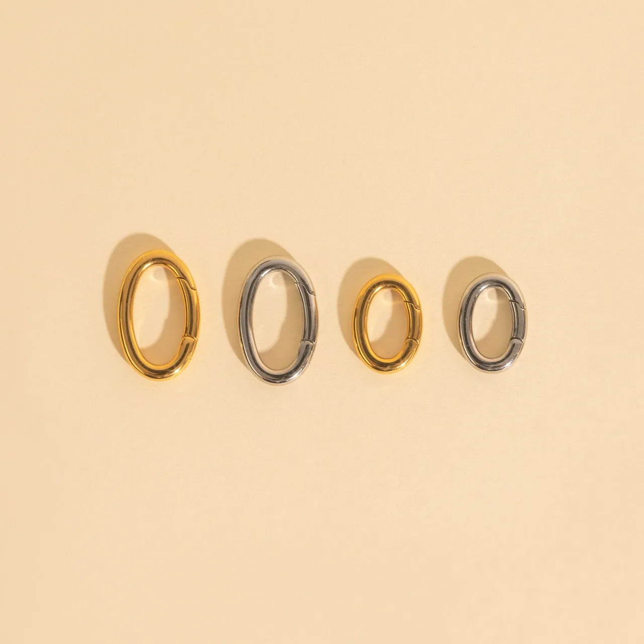 Oval Necklace Clasp 4-pack