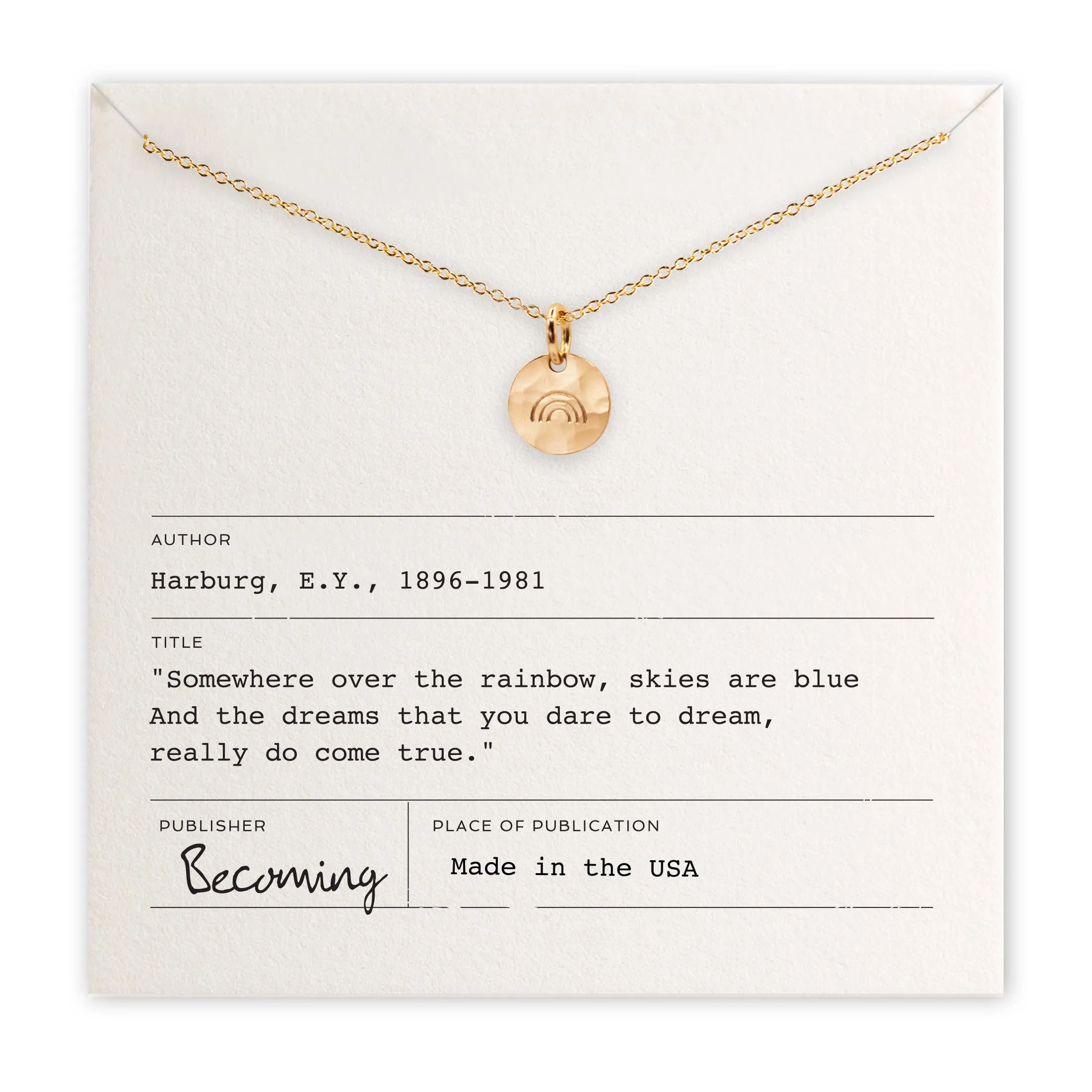 Over the Rainbow Necklace | Gold