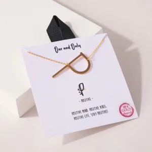 Oversized “P” Initial Pendant